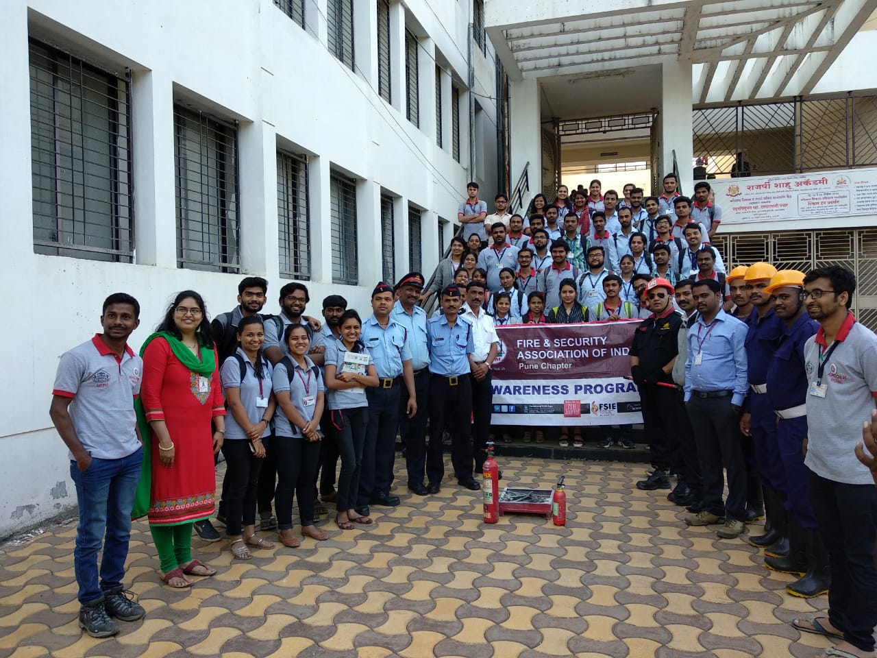 Anantrao Pawar College of Architecture Pune Fire fighting system study site visit and NDRF
workshop photo 7