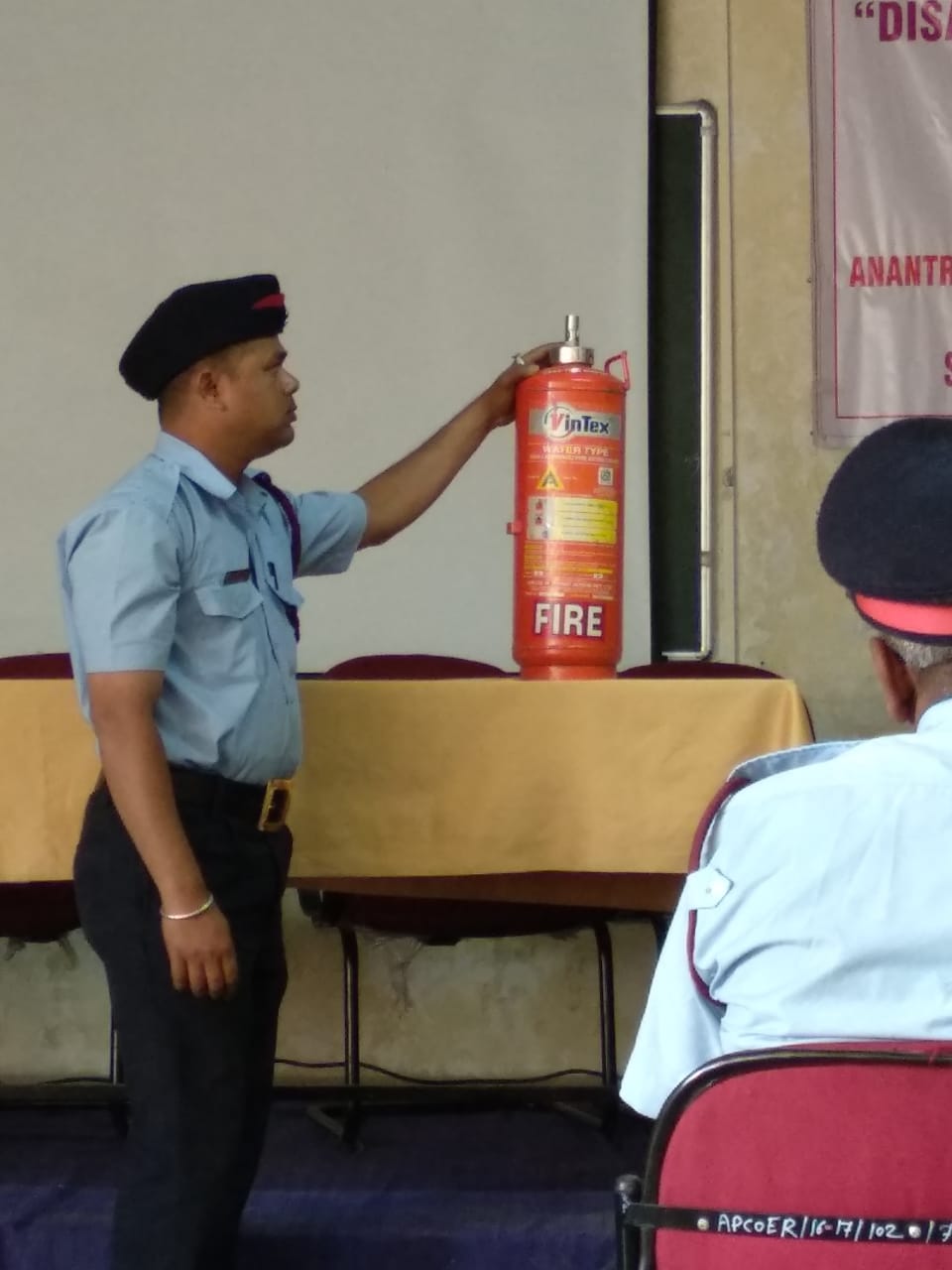 Anantrao Pawar College of Architecture Pune Fire fighting system study site visit and NDRF
workshop photo 9