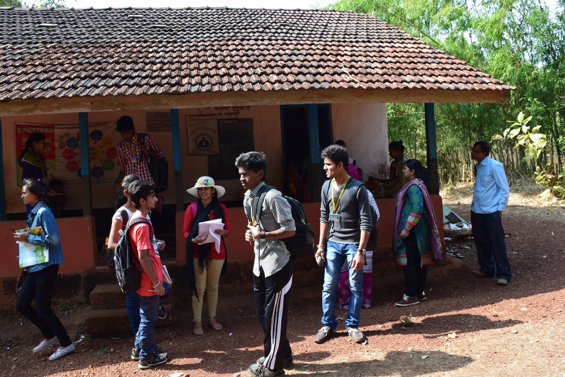 Anantrao Pawar College of Architecture Pune Village settlement study at Adivare photo 3