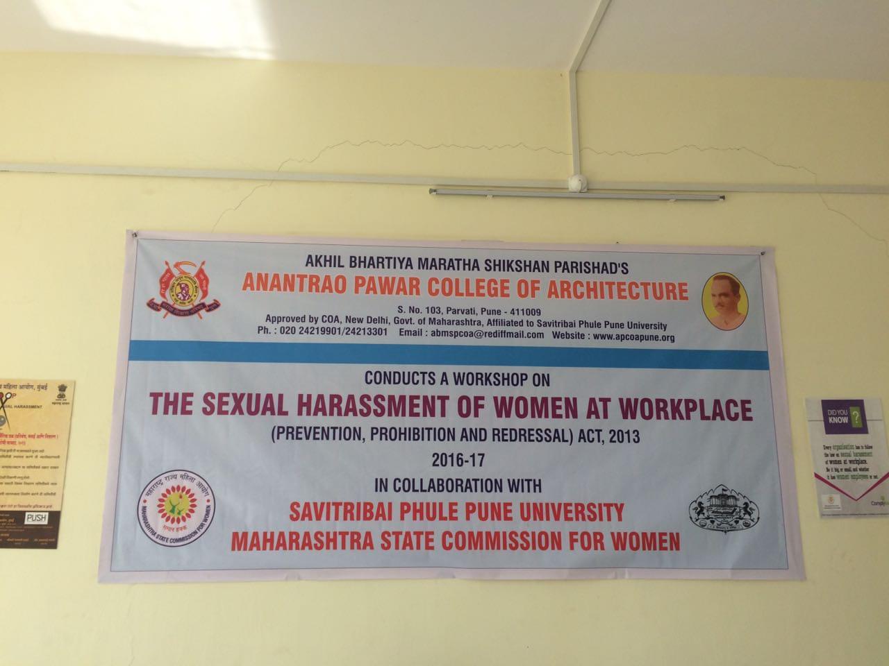 Anantrao Pawar College of Architecture Pune Awareness program on sexual harassment photo 1