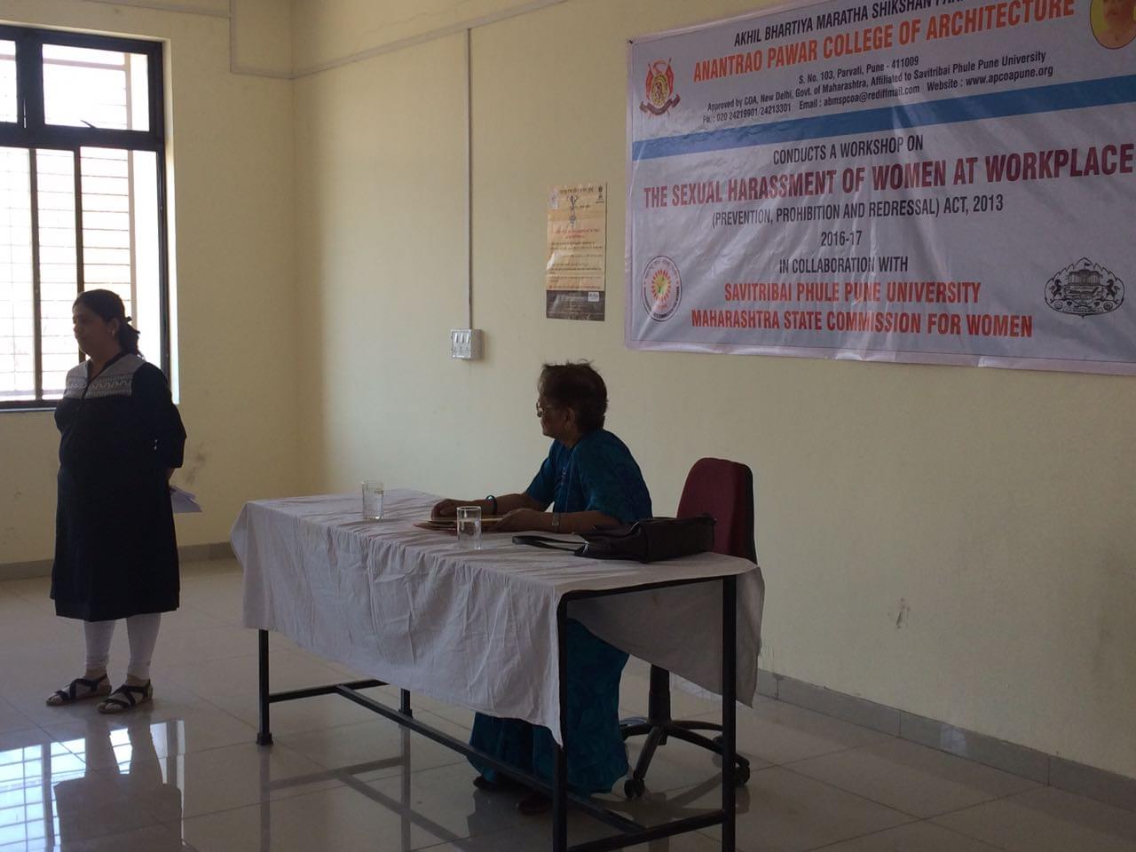 Anantrao Pawar College of Architecture Pune Awareness program on sexual harassment photo 3