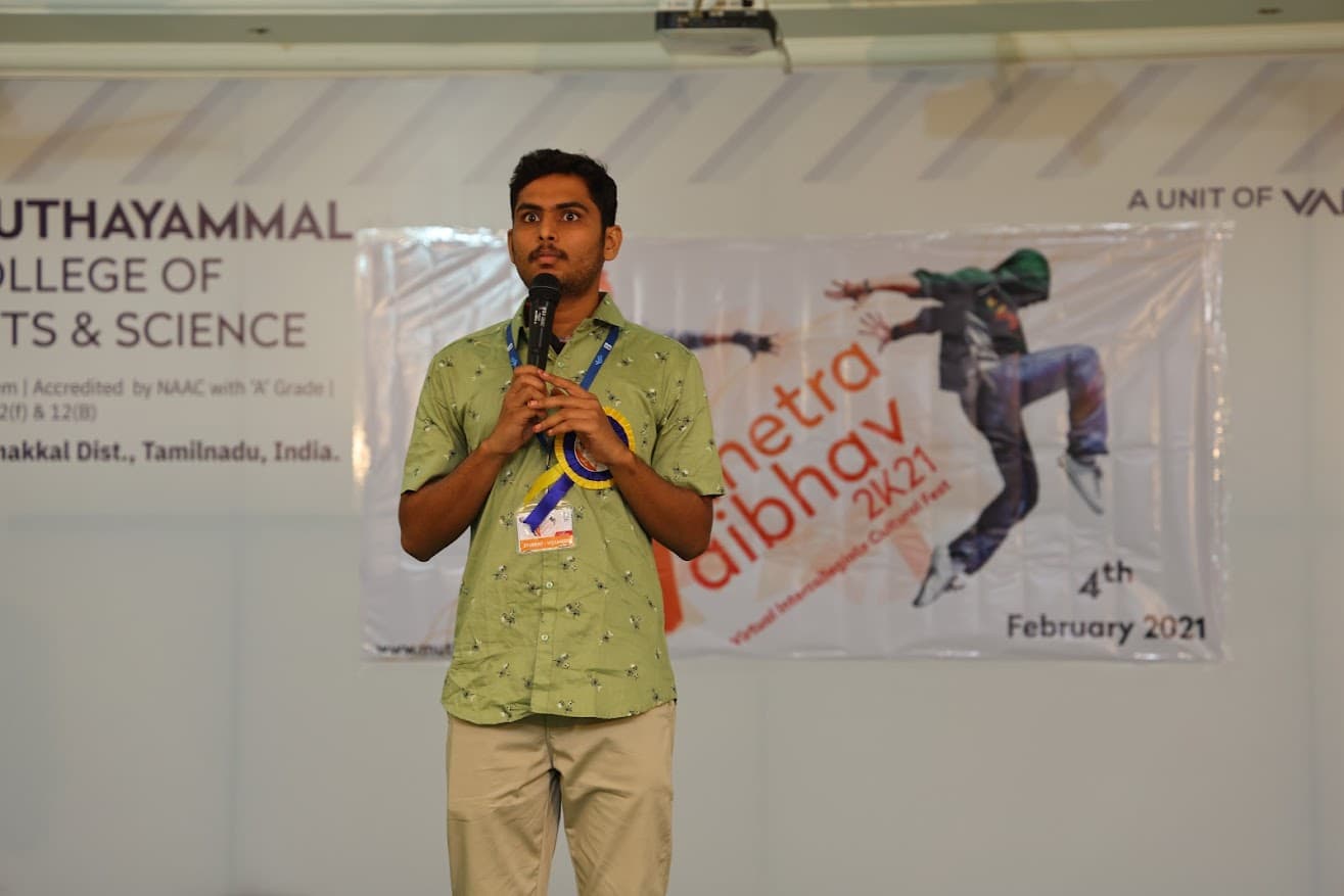 Muthayammal College of Arts and Science Namakkal Vanetra Vaibhav 2K21 photo 1