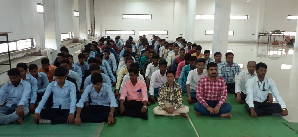 Hon. Shree Babanrao Pachpute Vichardhara trust's Parikrama Polytechnic Ahmednagar Meditation Program photo 3