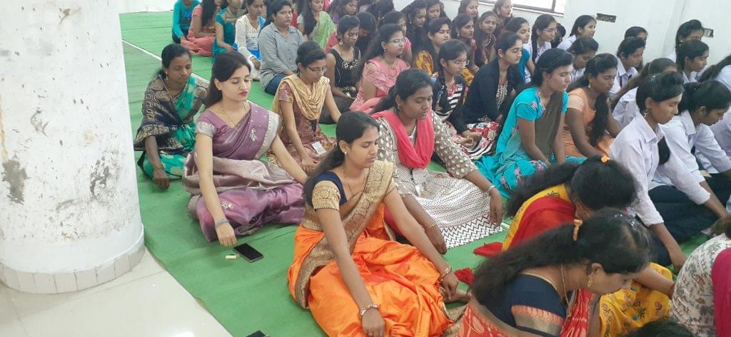 Hon. Shree Babanrao Pachpute Vichardhara trust's Parikrama Polytechnic Ahmednagar Meditation Program photo 6