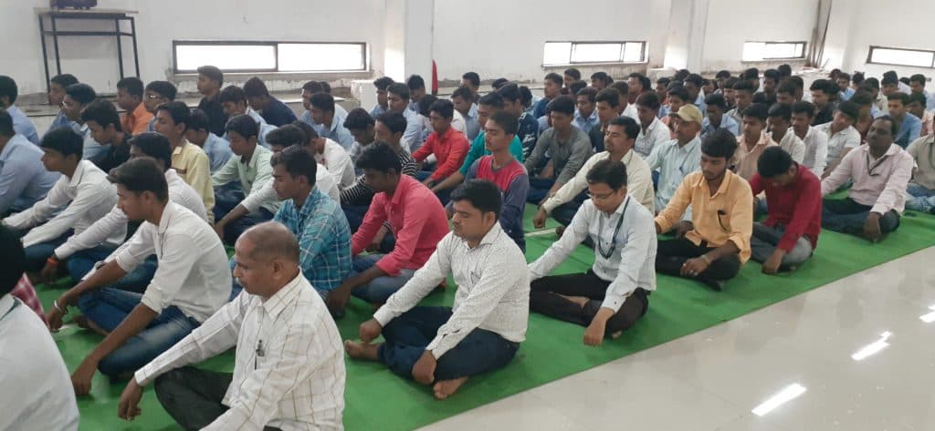 Hon. Shree Babanrao Pachpute Vichardhara trust's Parikrama Polytechnic Ahmednagar Meditation Program photo 5