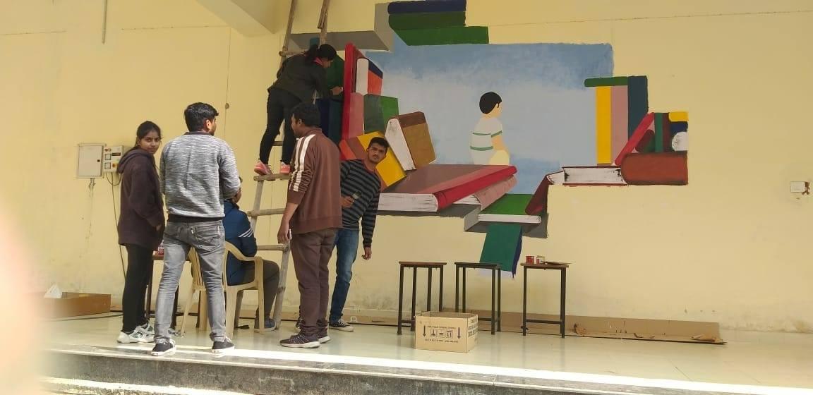 Bhagwan Mahaveer School Of Architecture Sonepat Workshop Wall Paint photo 5