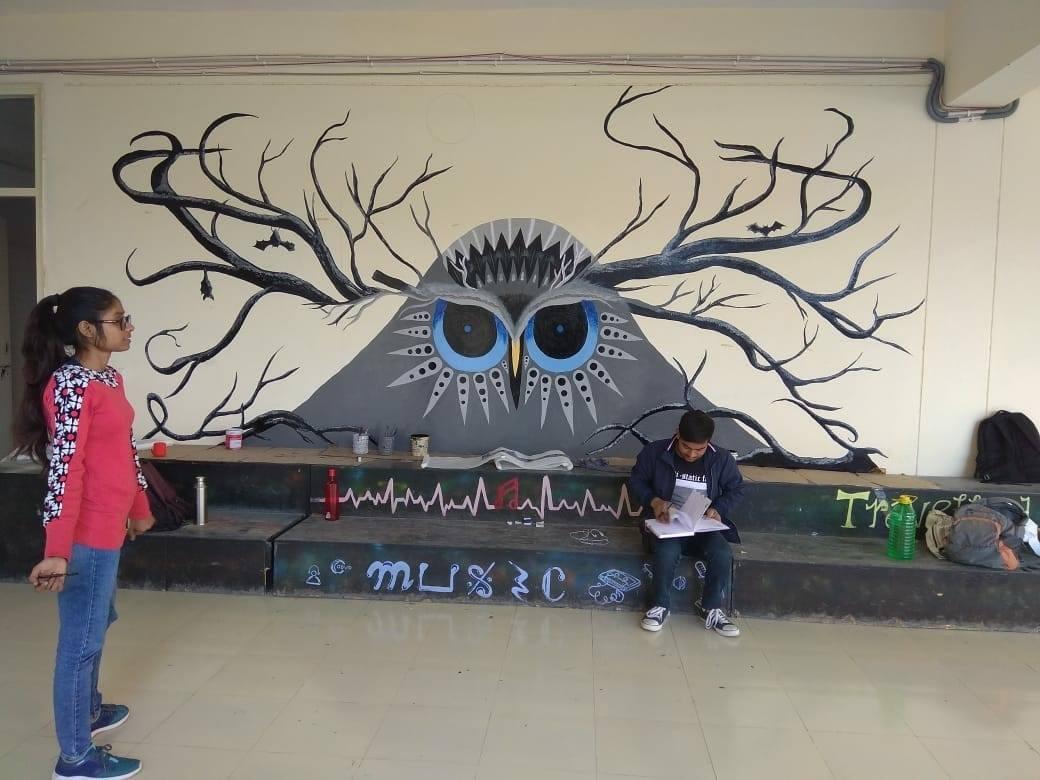 Bhagwan Mahaveer School Of Architecture Sonepat Workshop Wall Paint photo 3