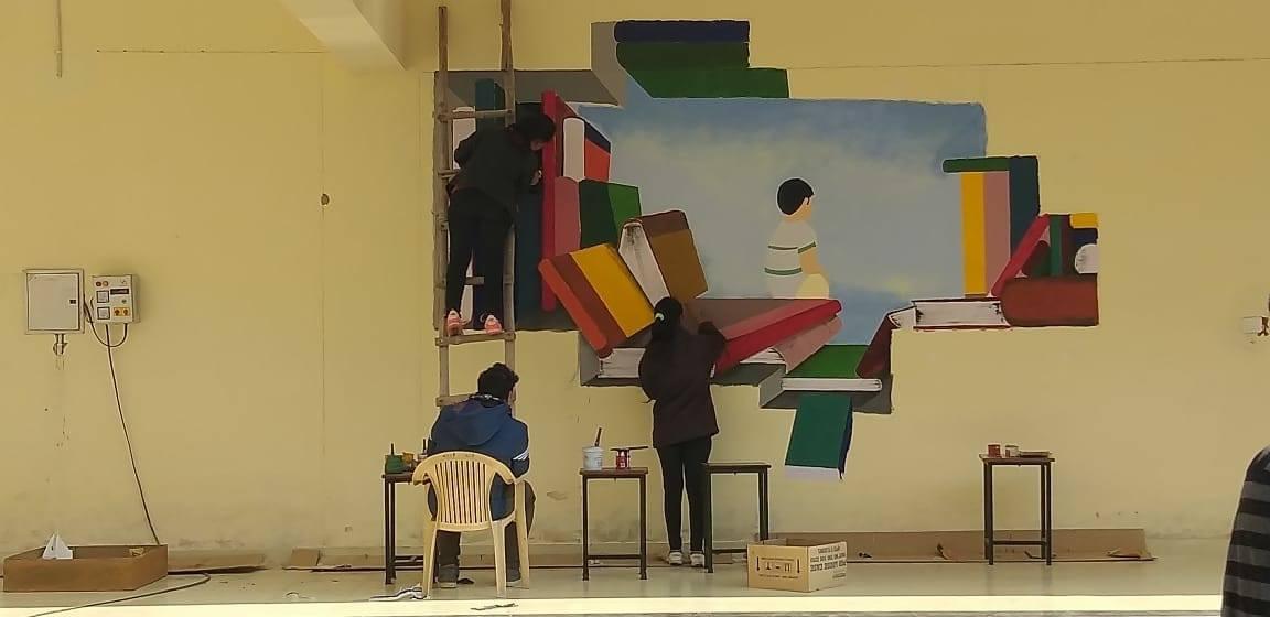 Bhagwan Mahaveer School Of Architecture Sonepat Workshop Wall Paint photo 1