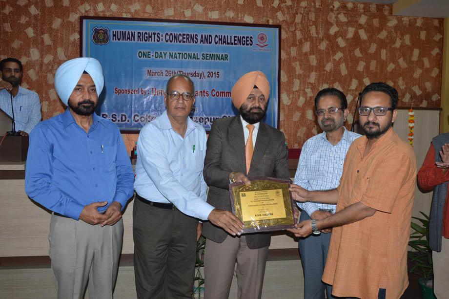 RSD College Firozpur Seminar on Human Rights photo 8
