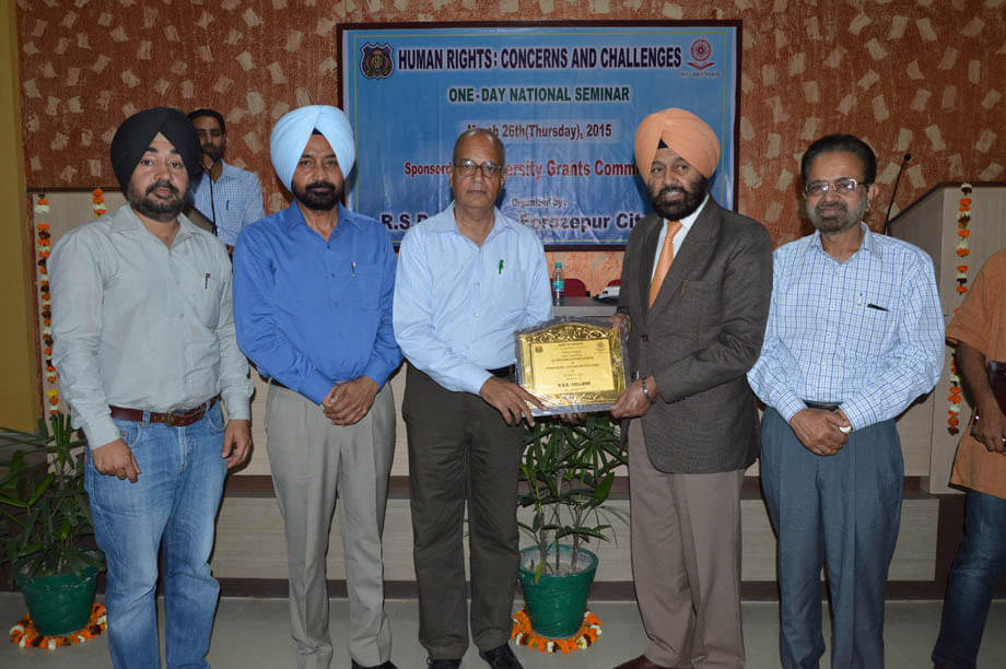 RSD College Firozpur Seminar on Human Rights photo 11