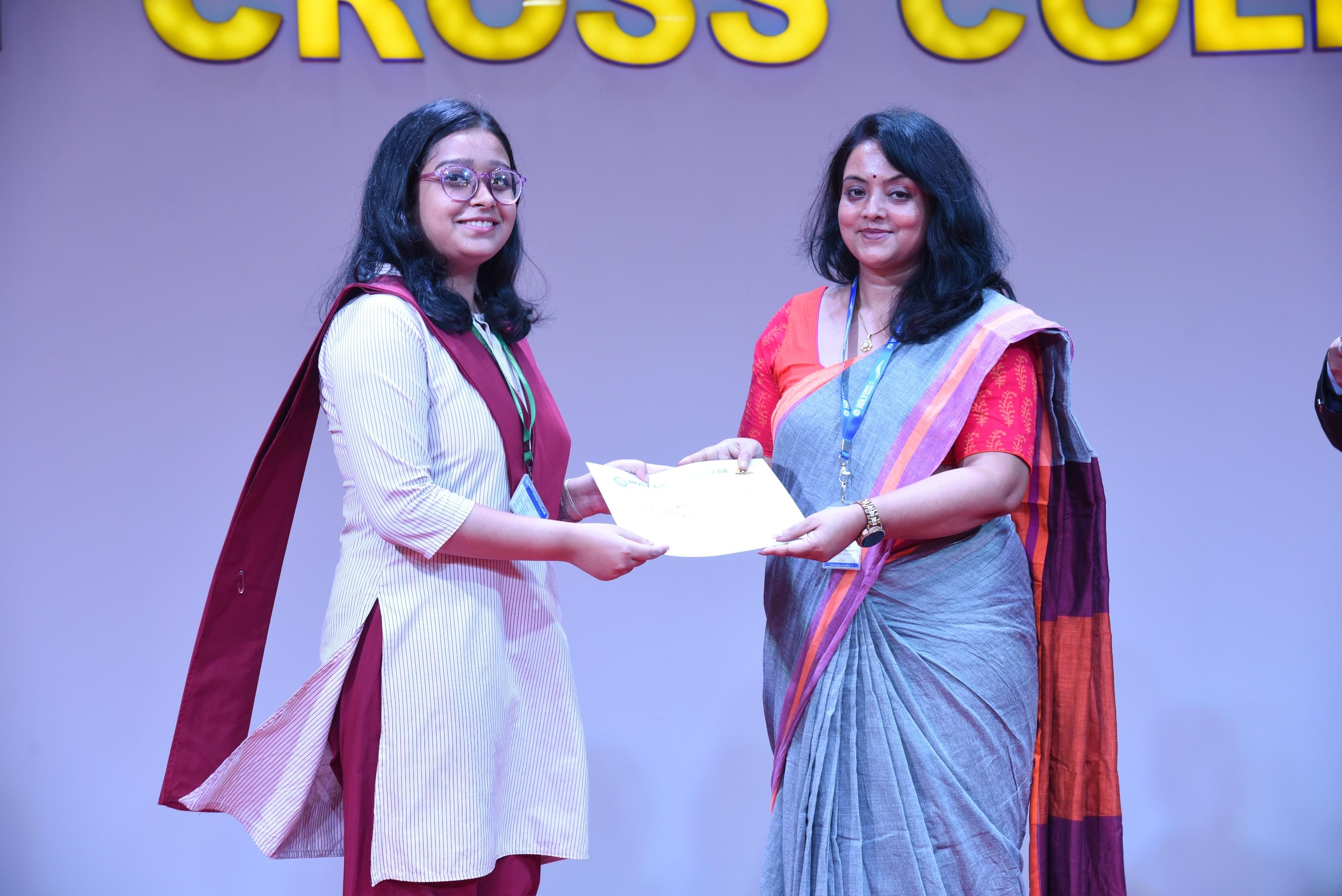 Holy Cross College Agartala Freshers Day 2021 photo 2