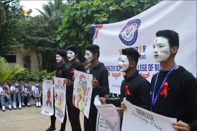 Ebenezer Group of Institutions Bangalore Aids Day photo 2
