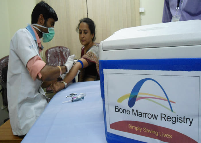 School of Science, Jain University Bangalore Bone marrow donation-NSS activity organized at SoS photo 2
