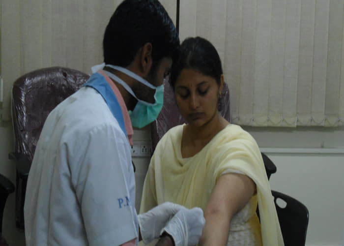 School of Science, Jain University Bangalore Bone marrow donation-NSS activity organized at SoS photo 5