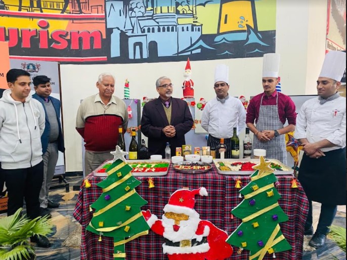 Heritage Institute of Hotel and Tourism Agra 15th Dec 2021 Cake Mixing 2021 photo 4