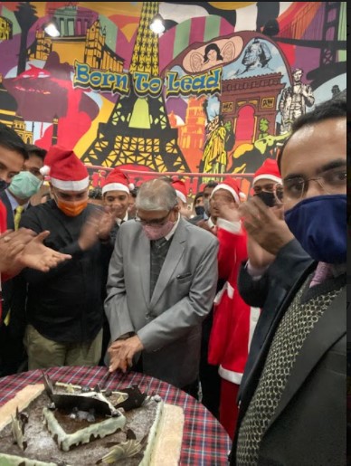 Heritage Institute of Hotel and Tourism Agra 24th Dec 2021 Christmas photo 5