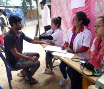 Spurthy College of Pharmacy Bangalore Health Camp photo 3