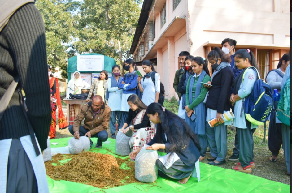 North Guwahati College Workshop on Mushroom Plantation photo 2