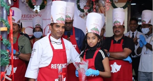 Regency College of Culinary Arts and Hotel Management Hyderabad Christmas Cake Mixing photo 6