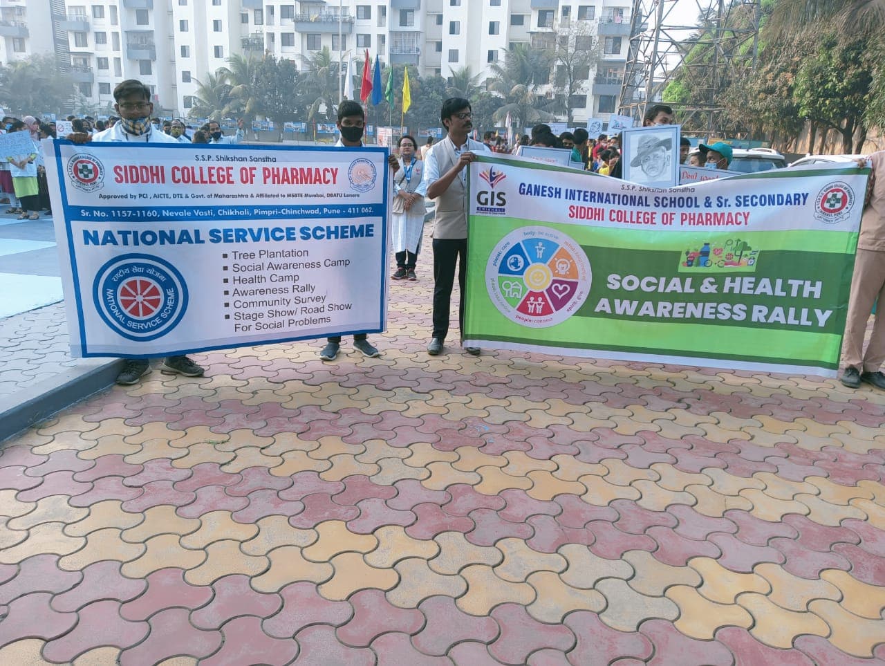 Siddhi College Pharmacy Pune Social and Health Awareness Rally photo 1