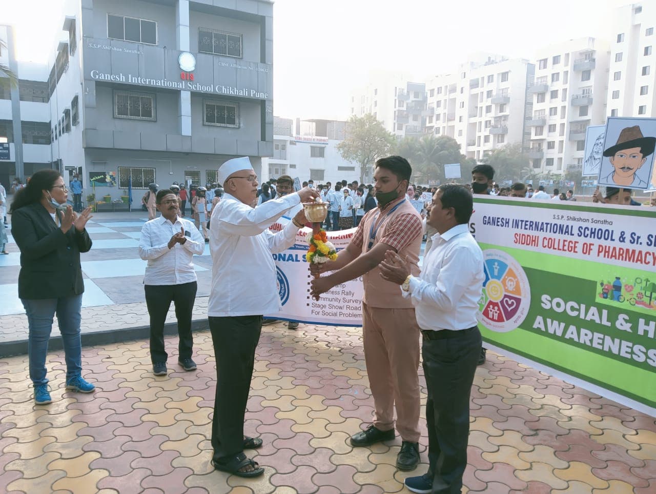 Siddhi College Pharmacy Pune Social and Health Awareness Rally photo 3
