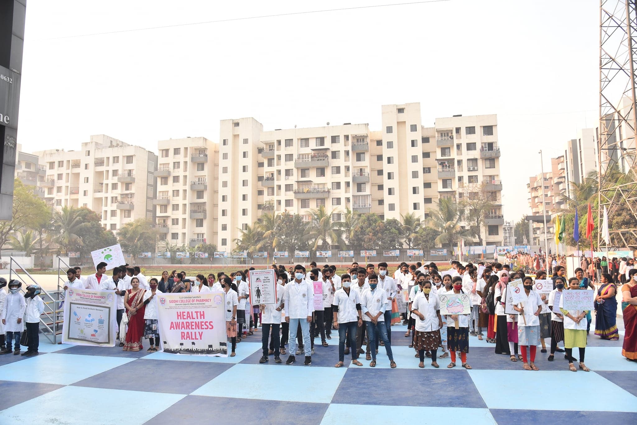Siddhi College Pharmacy Pune Social and Health Awareness Rally photo 5