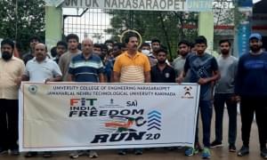 University College of Engineering Narasaraopet, JNTUK Guntur Fit-India-Freedom-Run-2.0 photo 4