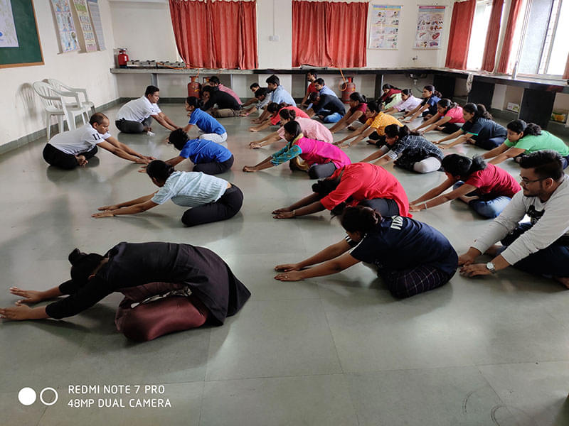 Smt. Subhadra K. Jindal College of Nursing Pune YOGA DAY CELEBRATION photo 4