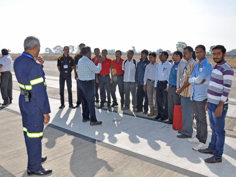 Chandralop College of Fire Engineering and Safety Management Pune Airport Mock Drill photo 1