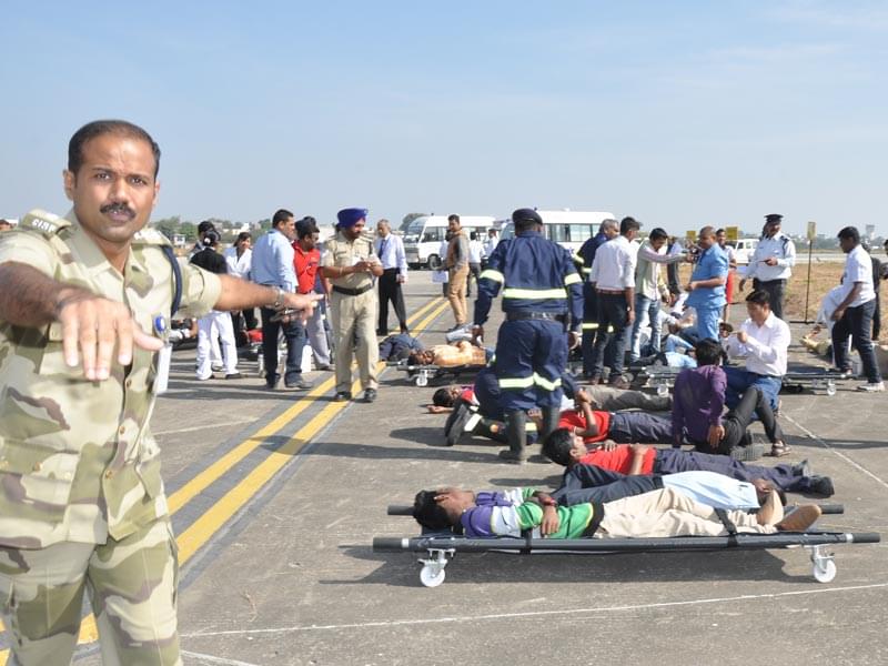 Chandralop College of Fire Engineering and Safety Management Pune Airport Mock Drill photo 7
