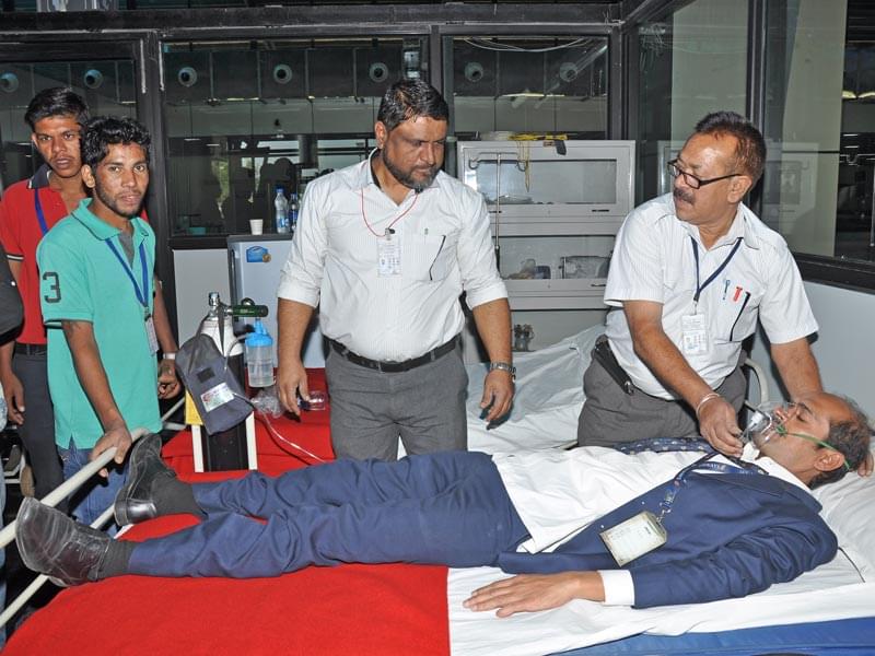 Chandralop College of Fire Engineering and Safety Management Pune Airport Mock Drill photo 12