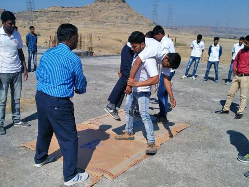 Chandralop College of Fire Engineering and Safety Management Pune NDRF Mock Drill photo 7