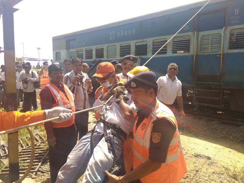 Chandralop College of Fire Engineering and Safety Management Pune NDRF Mock Drill photo 3