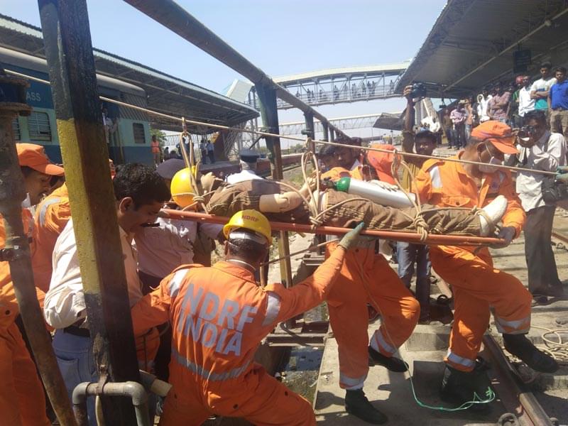 Chandralop College of Fire Engineering and Safety Management Pune NDRF Mock Drill photo 4