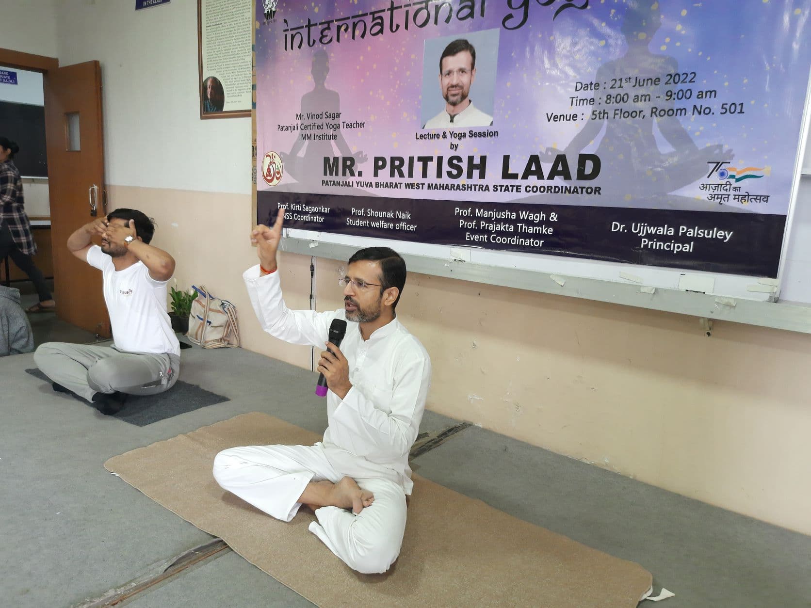 Marathwada Mitramandal's College of Architecture Pune Yoga Day photo 5