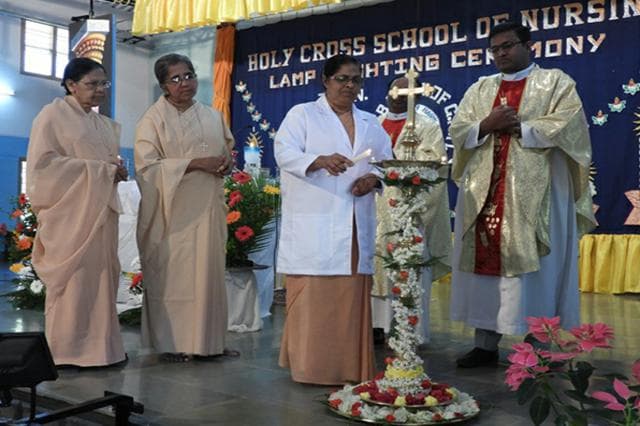 Holy Cross College of Nursing Chamarajnagar Lamp Lighting photo 10