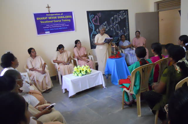 Holy Cross College of Nursing Chamarajnagar Inaguration BSS photo 7