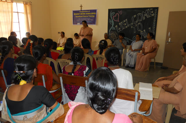 Holy Cross College of Nursing Chamarajnagar Inaguration BSS photo 6