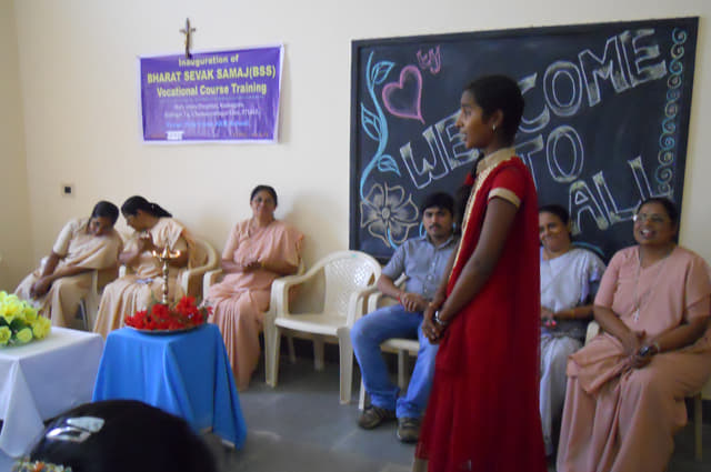 Holy Cross College of Nursing Chamarajnagar Inaguration BSS photo 2