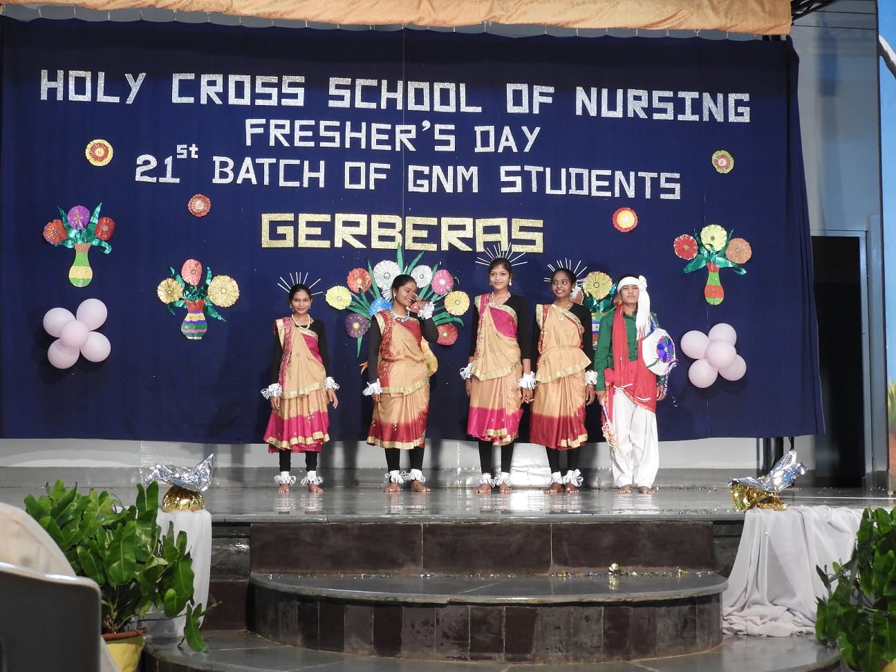 Holy Cross College of Nursing Chamarajnagar Freshers Day Program photo 1