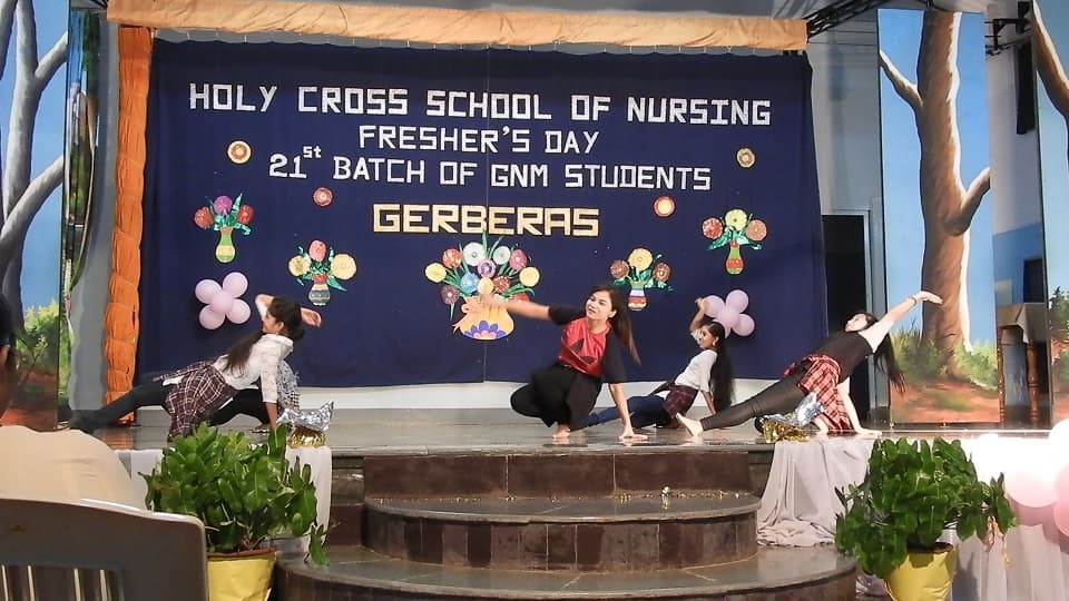 Holy Cross College of Nursing Chamarajnagar Freshers Day Program photo 4