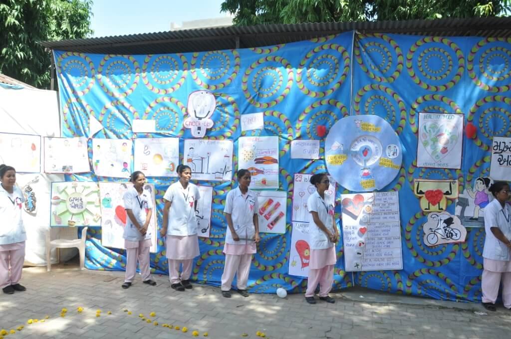 Dr. B R Ambedkar College of Nursing Gandhinagar World Heart Day Exhibition and Awareness Programme photo 16