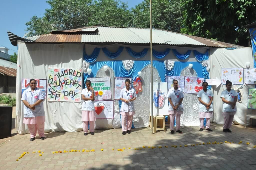 Dr. B R Ambedkar College of Nursing Gandhinagar World Heart Day Exhibition and Awareness Programme photo 15