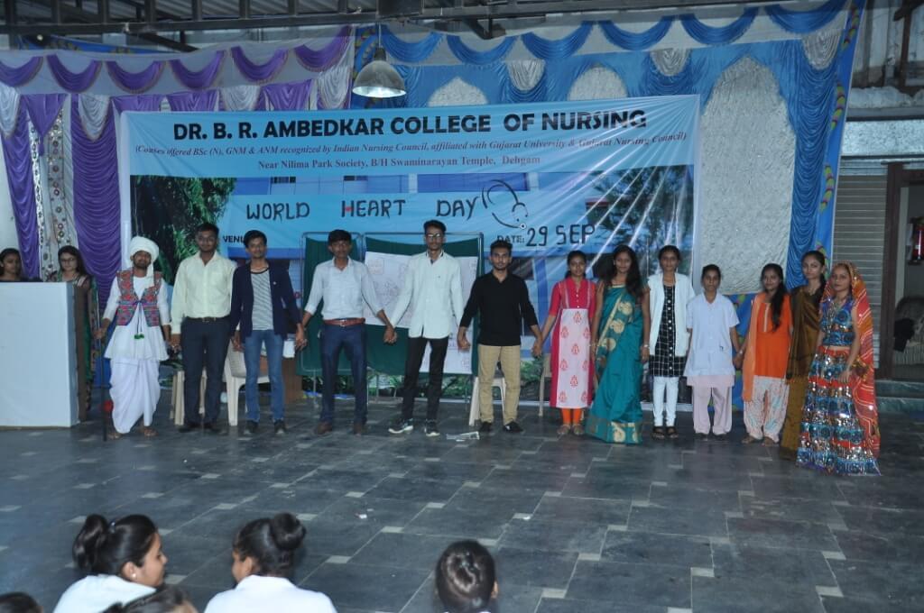 Dr. B R Ambedkar College of Nursing Gandhinagar World Heart Day Exhibition and Awareness Programme photo 8