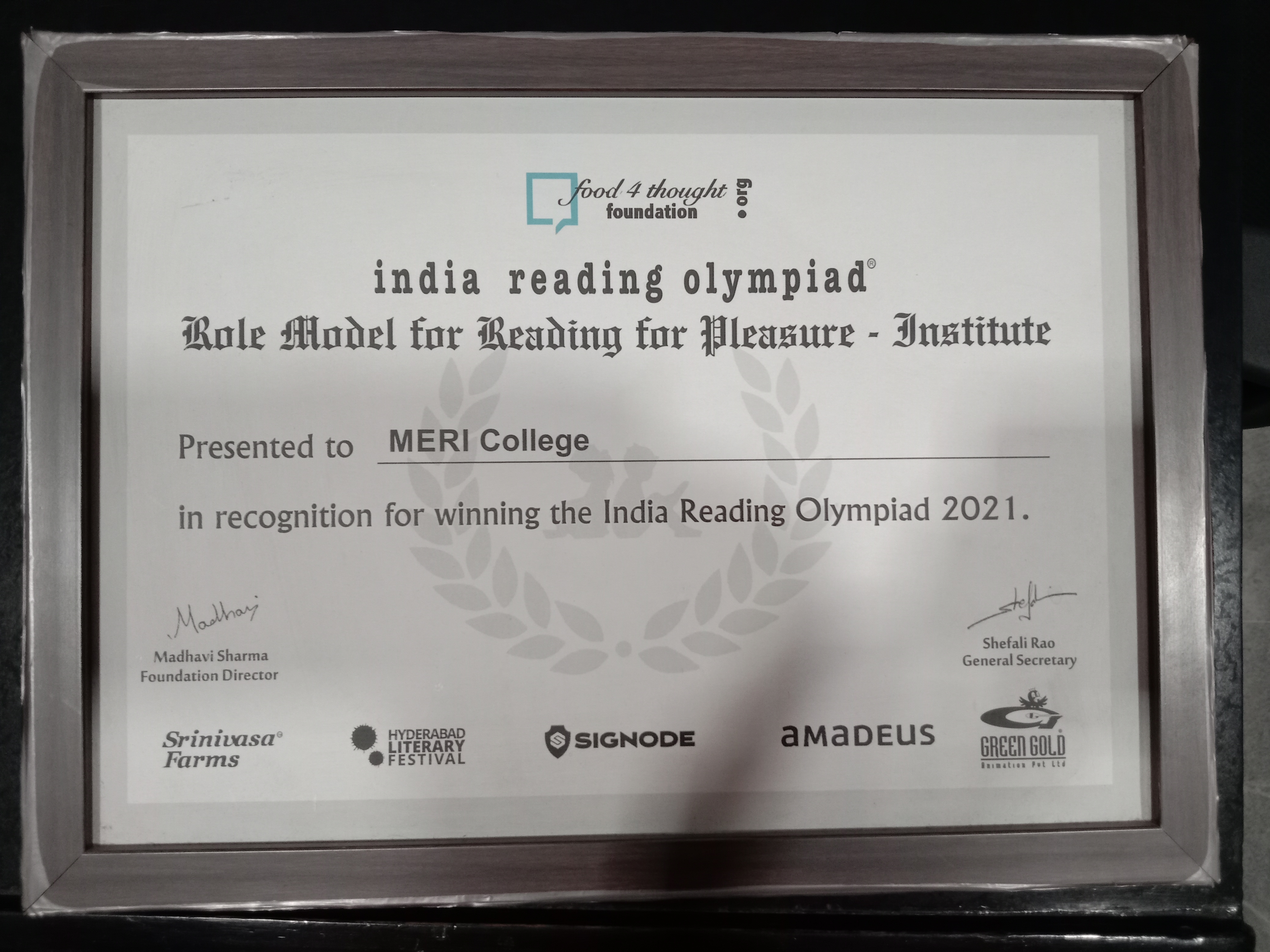 MERI Awards and Achivements photo 1