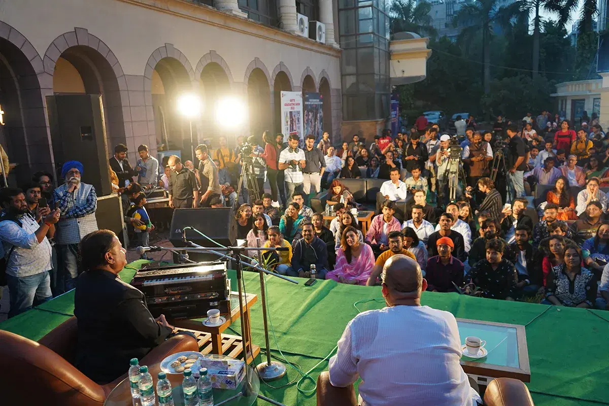 Gulshan Kumar Film & Television Institute of India Noida Exclusive Interactive Session with Anup Jalota photo 7