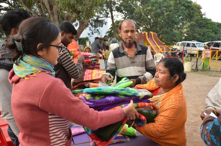 Kingston School of Management and Science Kolkata Winter Wear Distribution photo 12