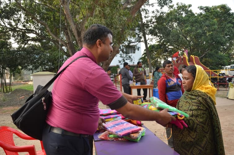 Kingston School of Management and Science Kolkata Winter Wear Distribution photo 17
