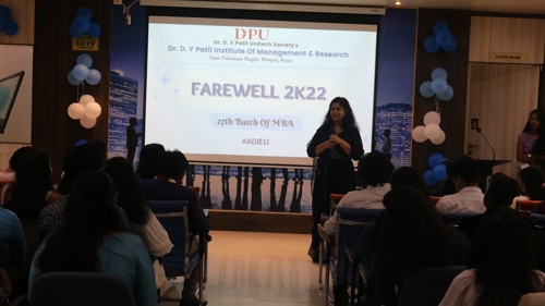 Dr DY Patil Institute of Management & Research Pimpri Sent Off Party photo 1