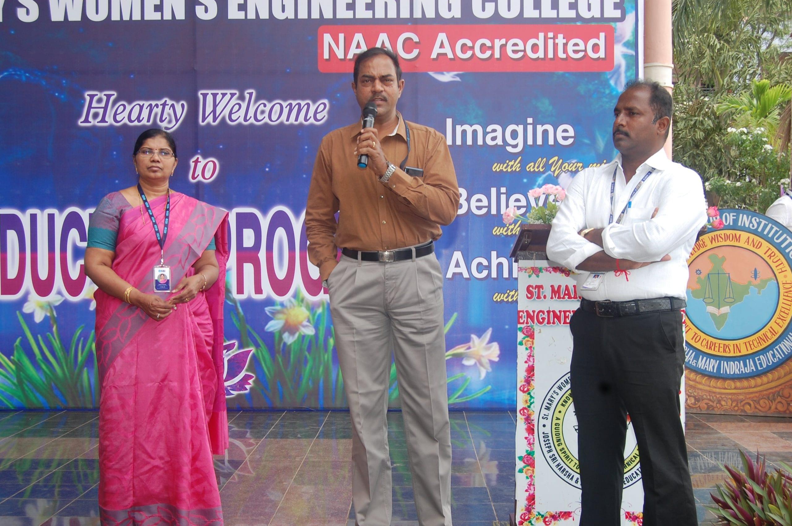 St. Mary's Women's Engineering College Guntur Induction Program photo 8